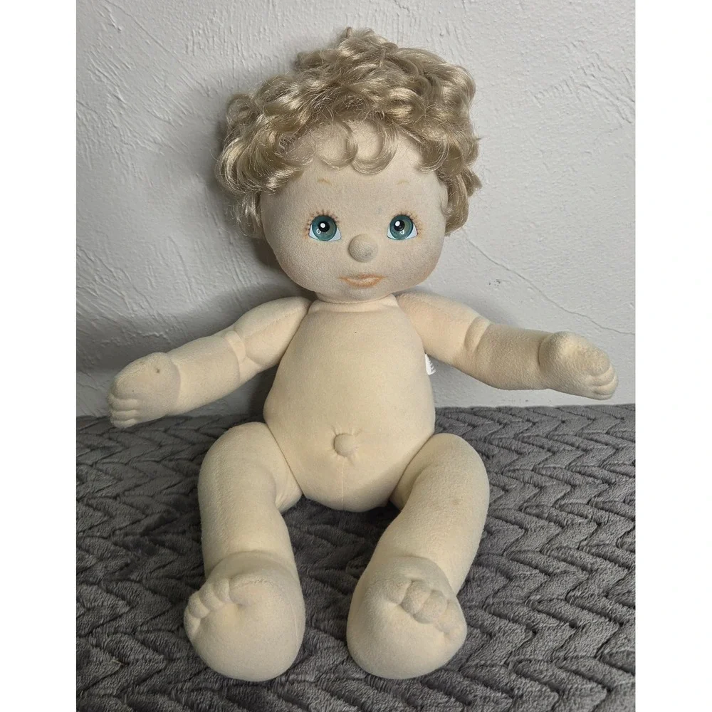 My Child Boy Doll Blonde Hair Blue Green Eyes Baby Vintage 1985 80s Toy Mattel